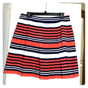 Multi-colored pleated skirt